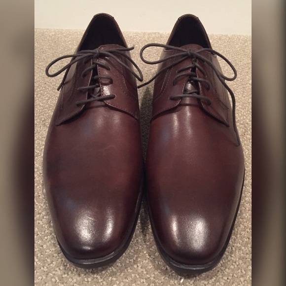 NWOB Dark Brown & Black Ombré Dress Shoes 10.5 Premium Dark Brown Wholecut Derby Shoes – HolloMen main image 4